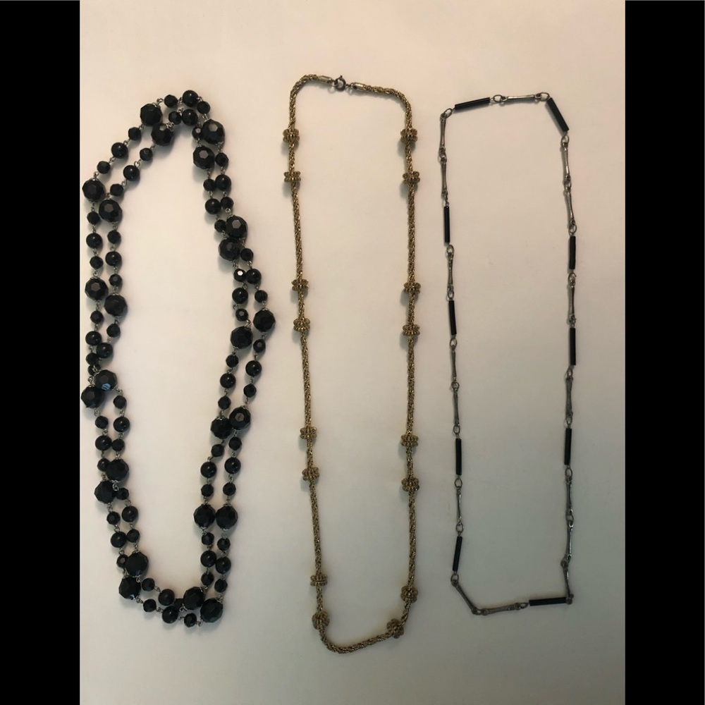 Vintage necklaces, lot of 3. 1970’s, authentic.
